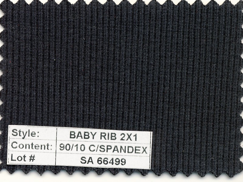 Baby Rib 2x1 Cotton Spandex